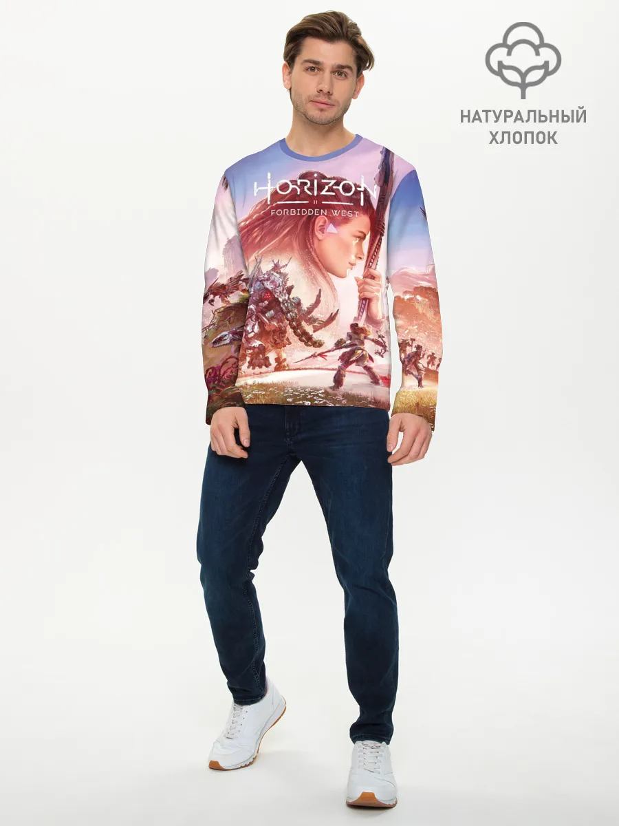 Мужской лонгслив базовый / Элой Horizon Forbidden West DE