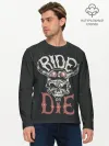 Мужской лонгслив базовый / Ride or die