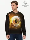 Мужской лонгслив базовый / КРИПТОВАЛЮТА БИТКОИН