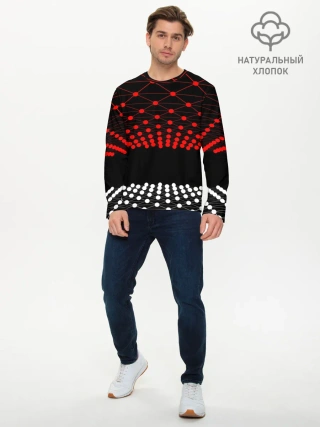 Мужской лонгслив базовый / Абстракция