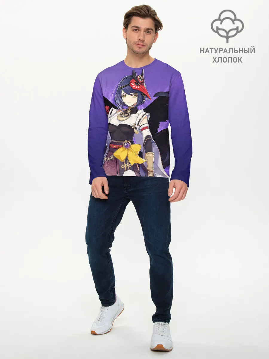 Мужской лонгслив базовый / Kujou Sara | Genshin Impact
