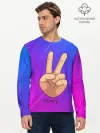Мужской лонгслив базовый / ВСЕМ МИР | PEACE