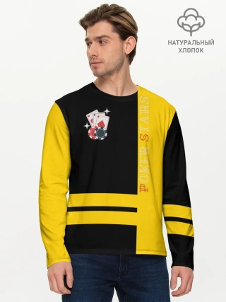 Мужской лонгслив базовый / Poker stars / Покер Старс