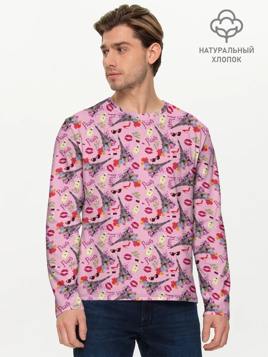 Мужской лонгслив базовый / Париж