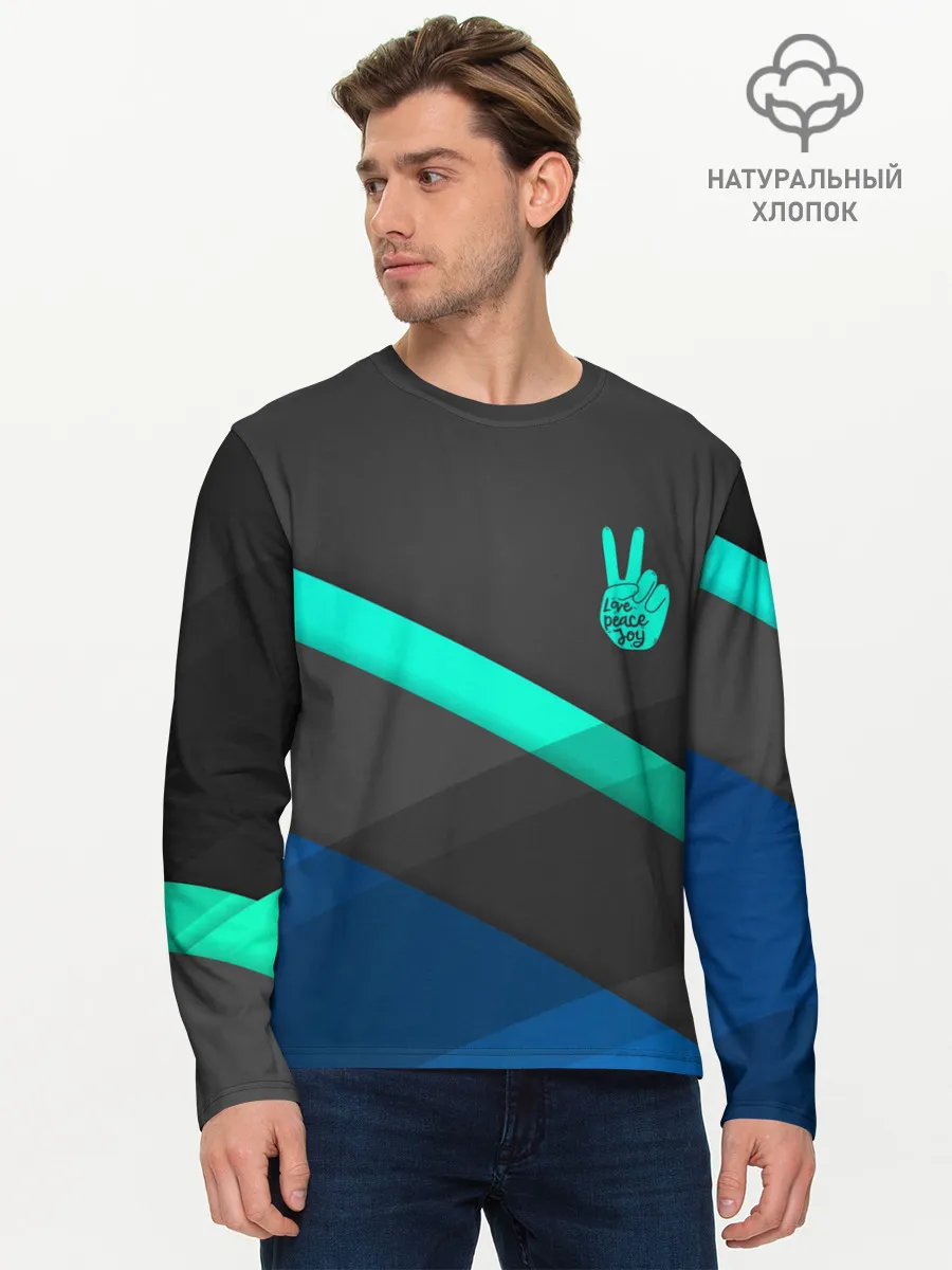 Мужской лонгслив базовый / PEACE | ПИС | МИР
