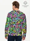 Мужской лонгслив базовый / Психоделические щупальца