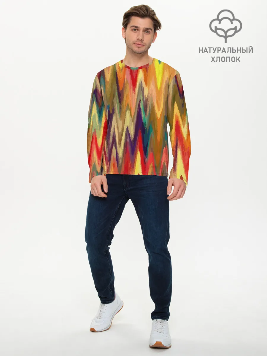 Мужской лонгслив базовый / Секрет иката