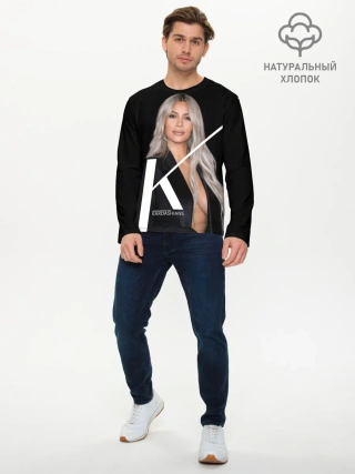 Мужской лонгслив базовый / Ким Кардашьян
