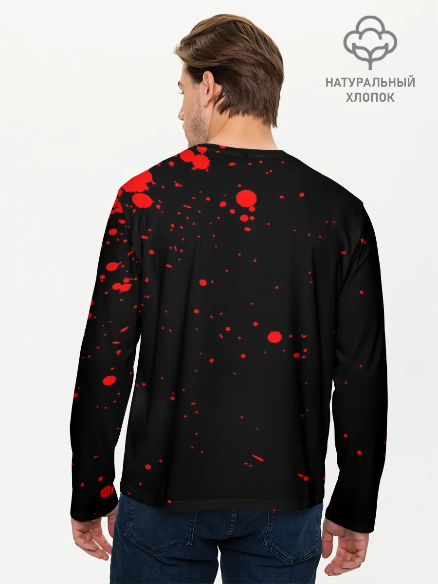 Мужской лонгслив базовый / Кровавая луна Магическая битва