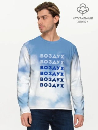 Мужской лонгслив базовый / Воздух