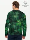 Мужской лонгслив базовый / Тропическая листва | Тропики