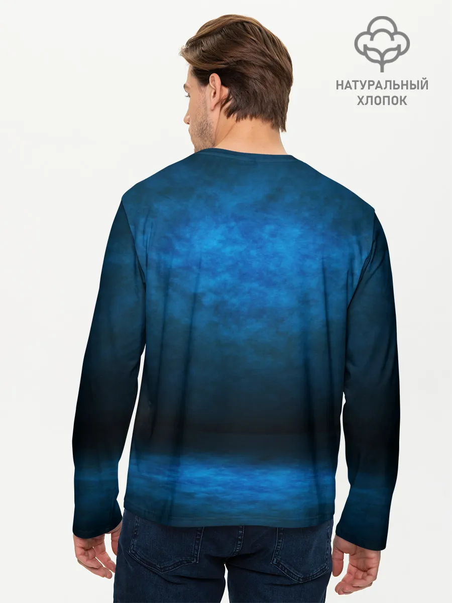 Мужской лонгслив базовый / Dinosaurs Rex 3D