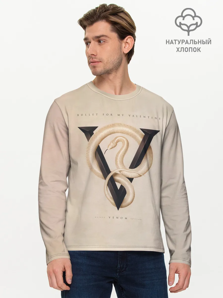 Мужской лонгслив базовый / Venom - Bullet For My Valentine