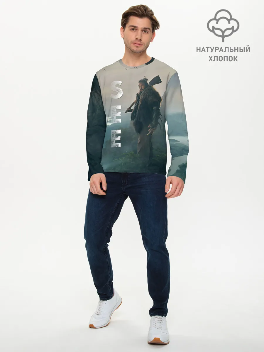 Мужской лонгслив базовый / Баба Фосс Видеть