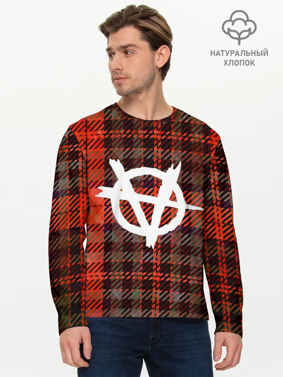 Мужской лонгслив базовый / Анархия | Anarchy