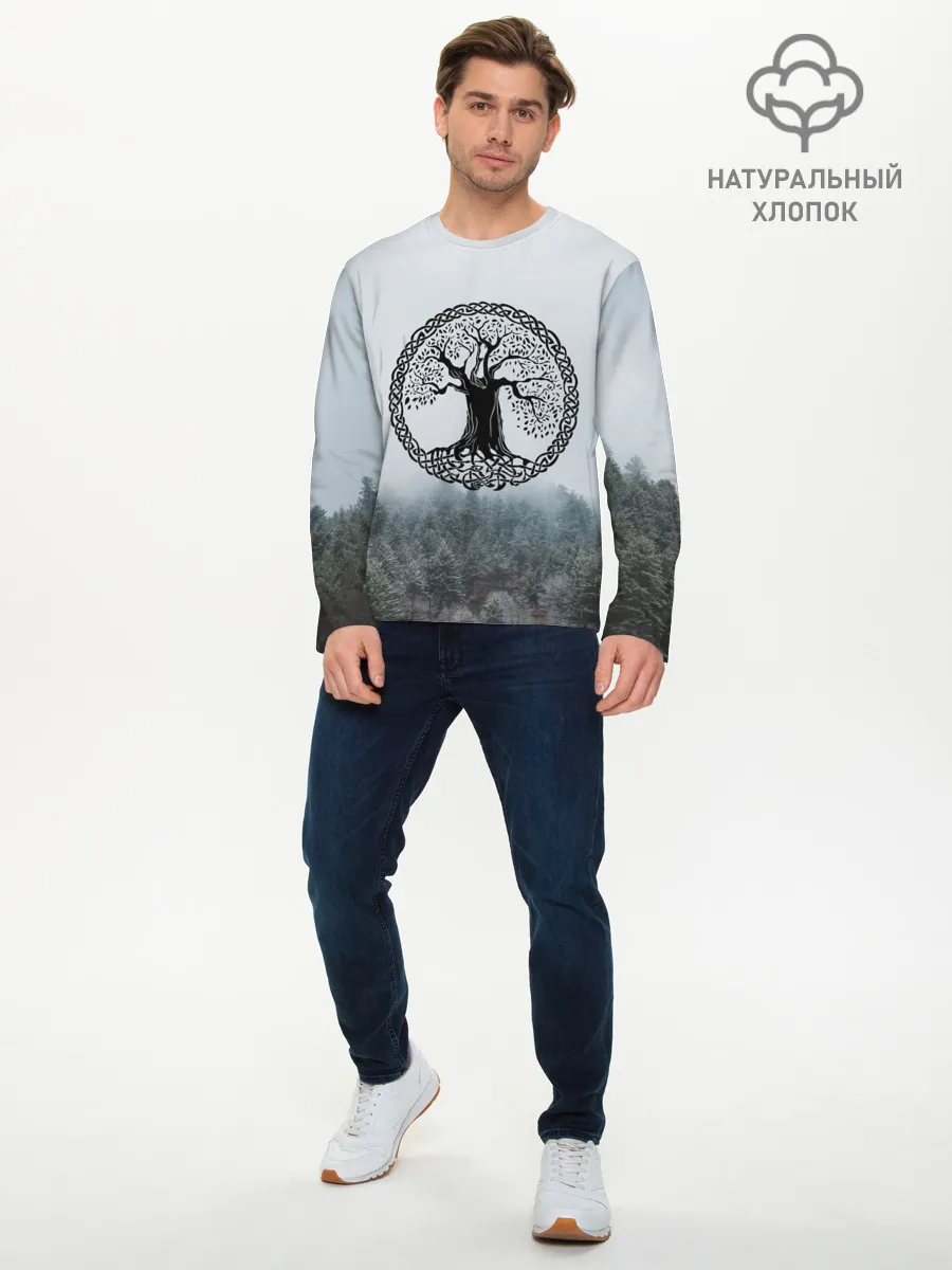 Мужской лонгслив базовый / Иггдрасиль | Yggdrasil