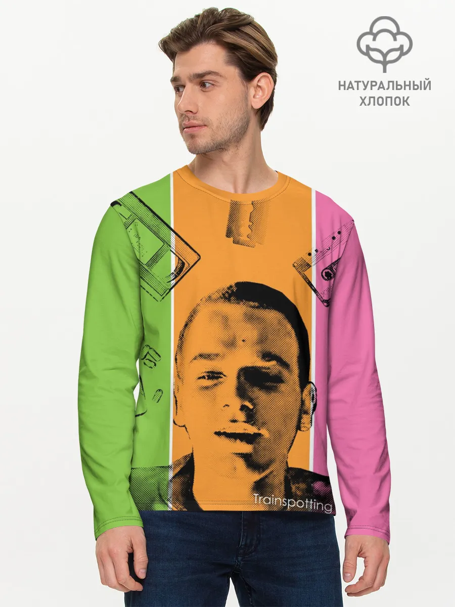 Мужской лонгслив базовый / На игле