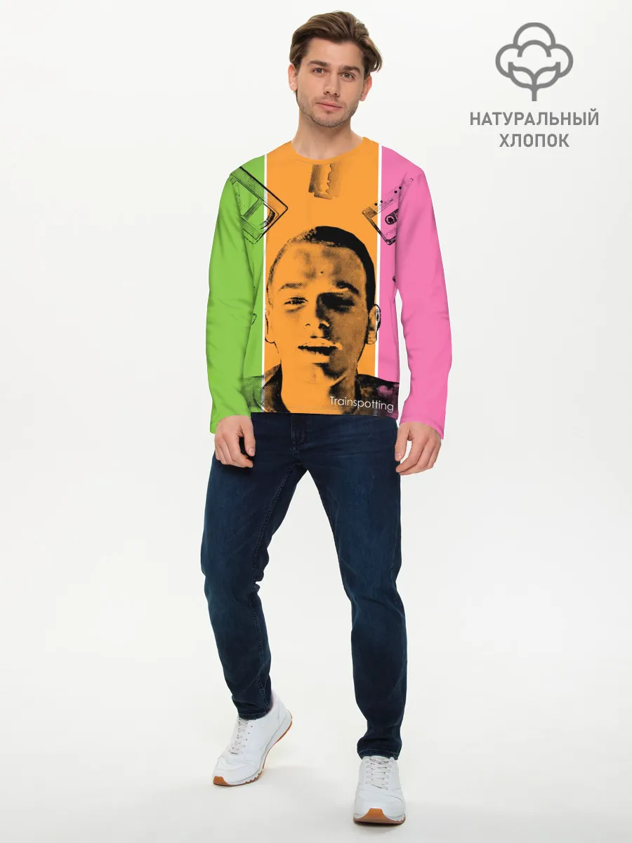 Мужской лонгслив базовый / На игле