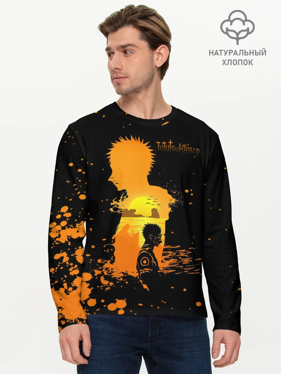 Мужской лонгслив базовый / Рёмен Сукуна Магическая битва