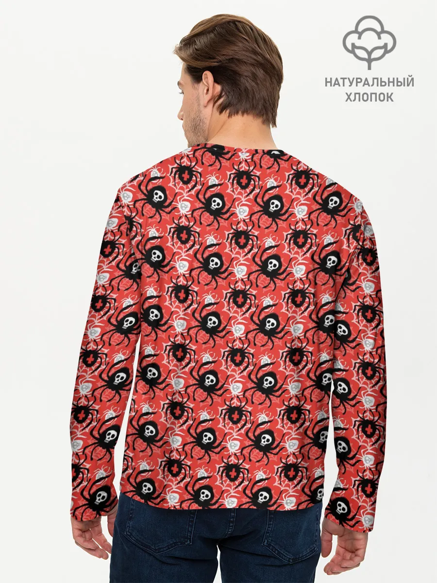 Мужской лонгслив базовый / Пауки