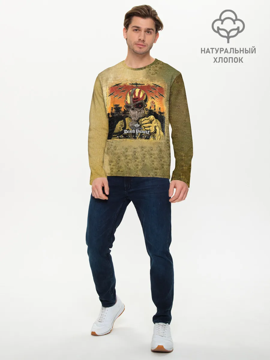 Мужской лонгслив базовый / War Is the Answer - Five Finger Death Punch