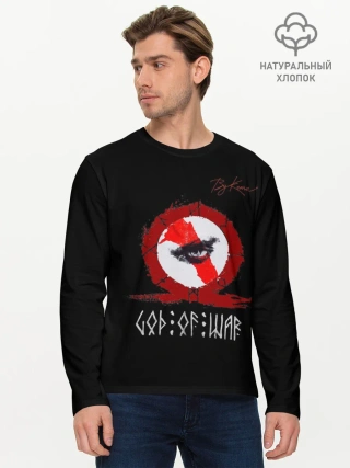 Мужской лонгслив базовый / God of war бог войны