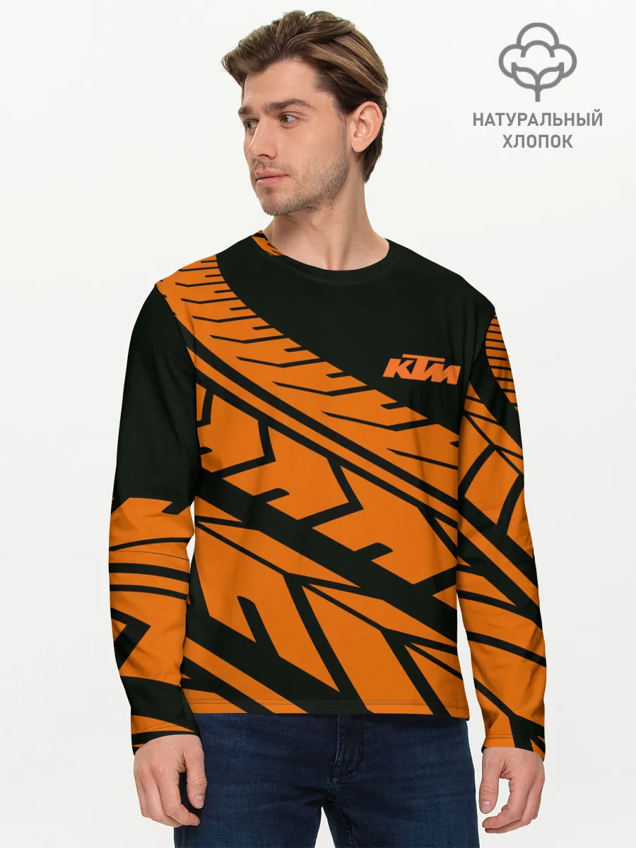 Мужской лонгслив базовый / ORANGE KTM | КТМ