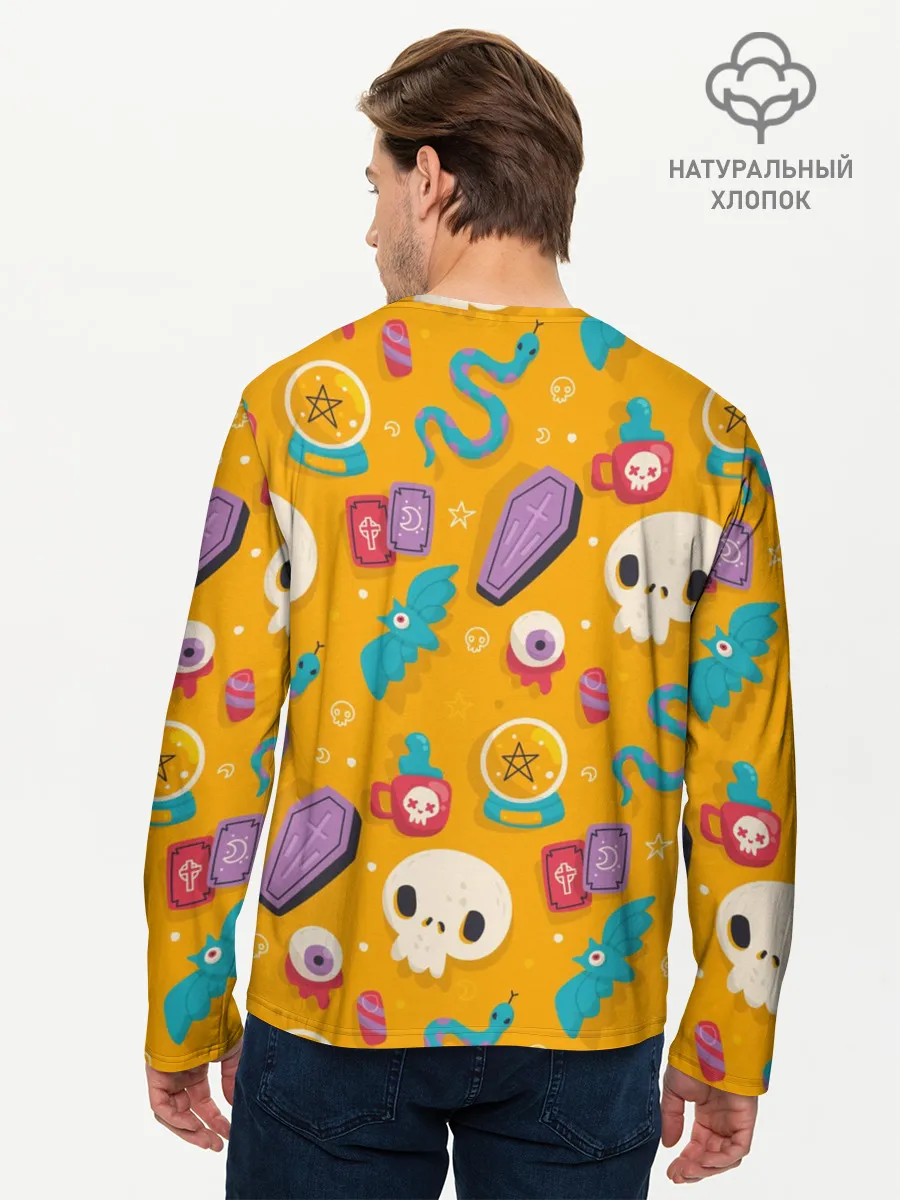 Мужской лонгслив базовый / Весенний Хэллоуин