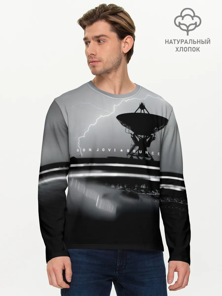 Мужской лонгслив базовый / Bounce - Bon Jovi