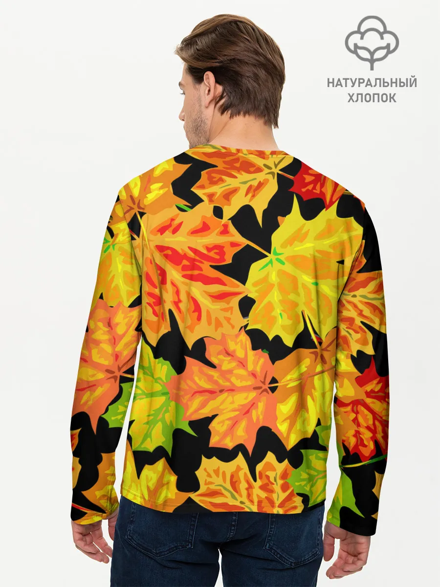 Мужской лонгслив базовый / LEAF FALL / AUTUMN