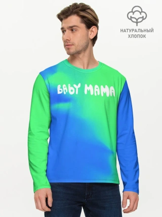 Мужской лонгслив базовый / Скриптонит Бейби Мама