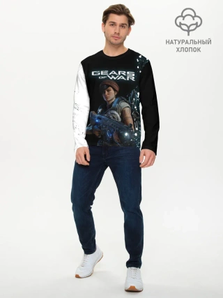 Мужской лонгслив базовый / GEARS OF WAR | ШЕСТЕРЕНКИ