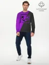 Мужской лонгслив базовый / Purple Smile