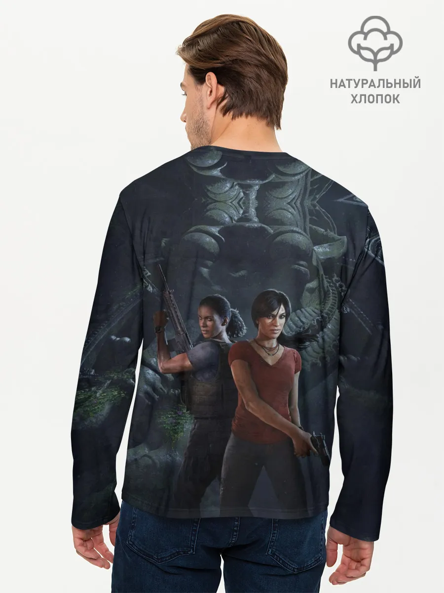 Мужской лонгслив базовый / Uncharted The Lost Legacy