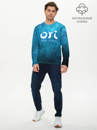 Мужской лонгслив базовый / Ori Logo | Ори Лого