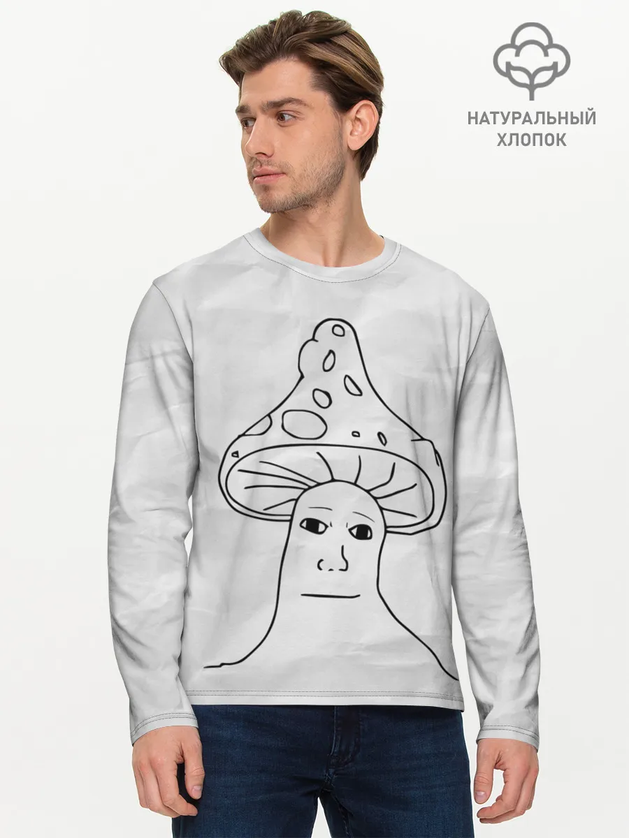 Мужской лонгслив базовый / Шрумджек | Shroomjak | Мем