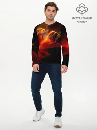 Мужской лонгслив базовый / Fire Girl