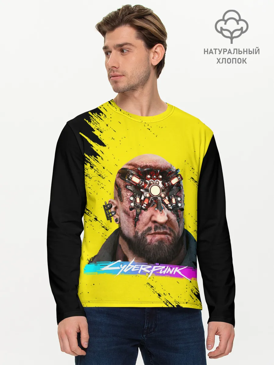 Мужской лонгслив базовый / CD Projekt | CYBERPUNK 2077