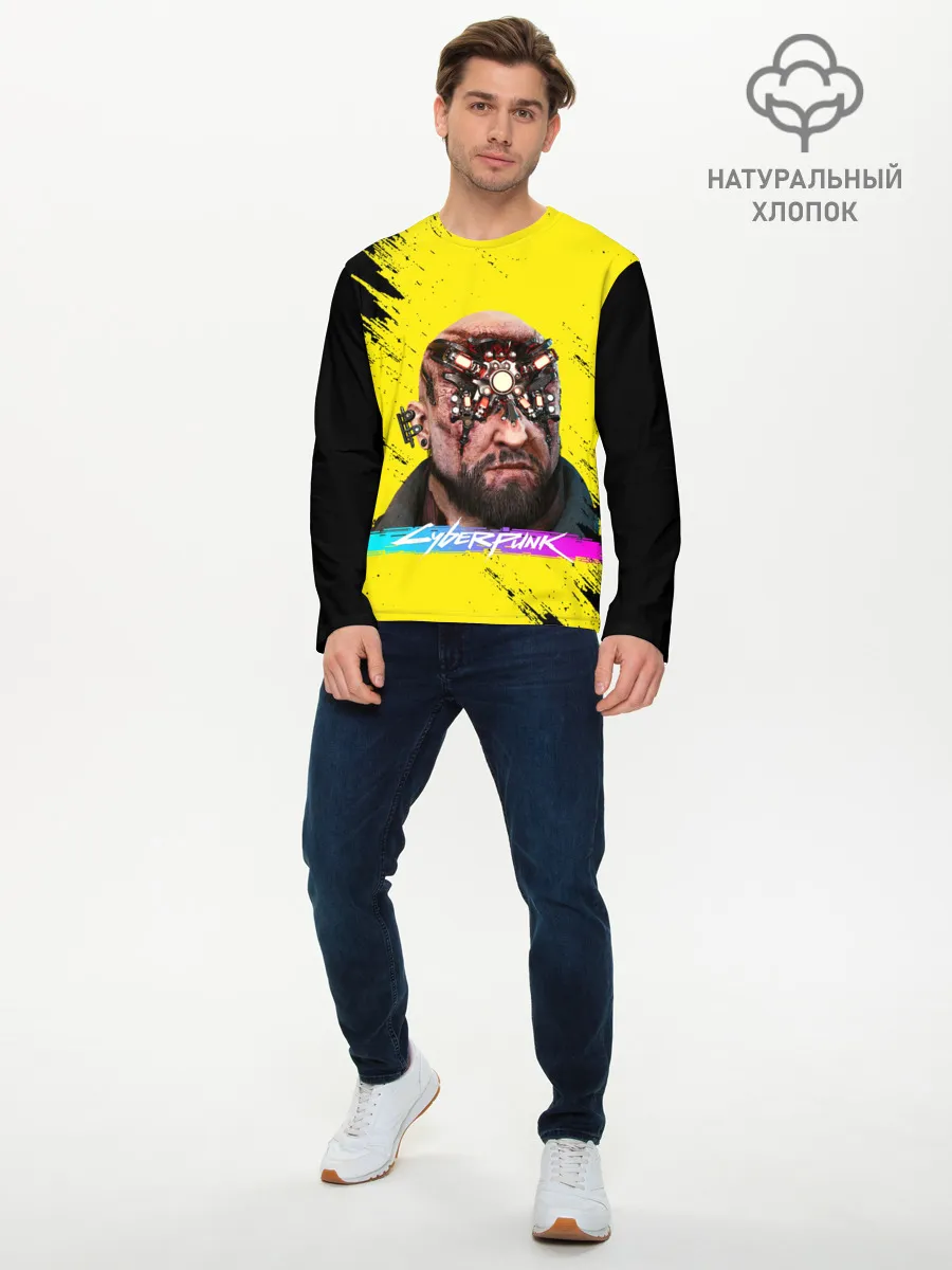 Мужской лонгслив базовый / CD Projekt | CYBERPUNK 2077