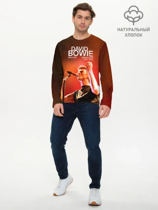 Мужской лонгслив базовый / Brilliant Live Adventures - David Bowie