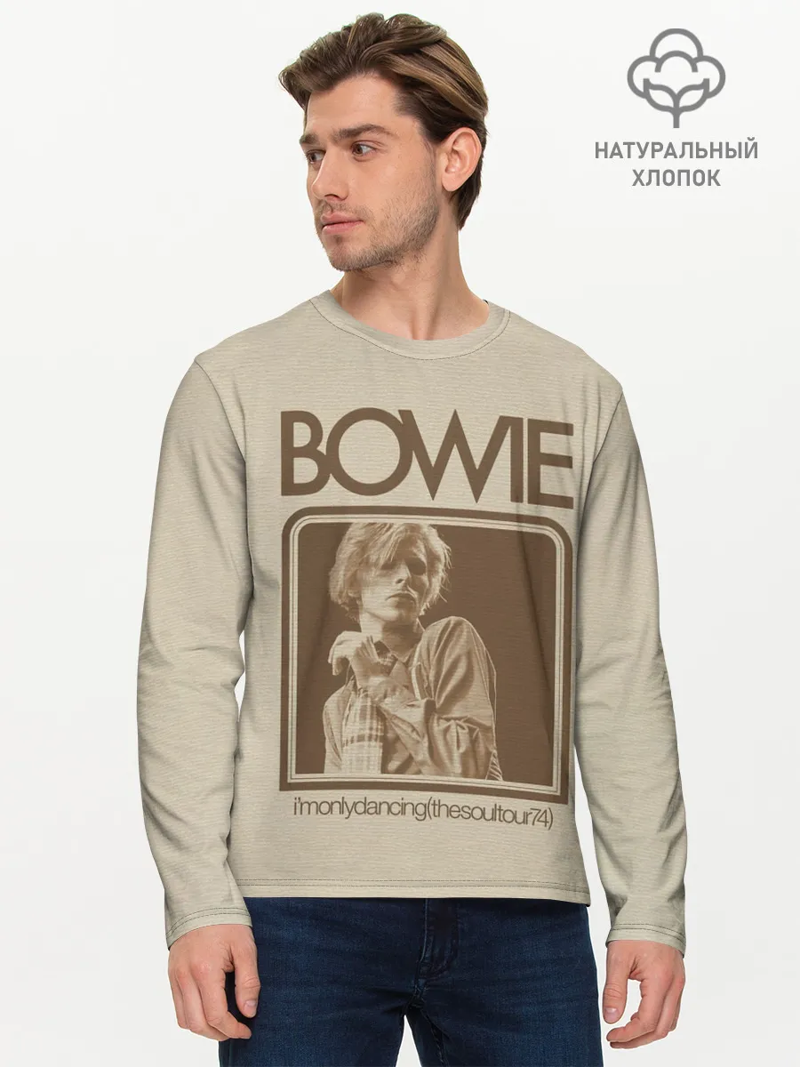 Мужской лонгслив базовый / Im Only Dancing - David Bowie