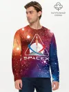 Мужской лонгслив базовый / Space X