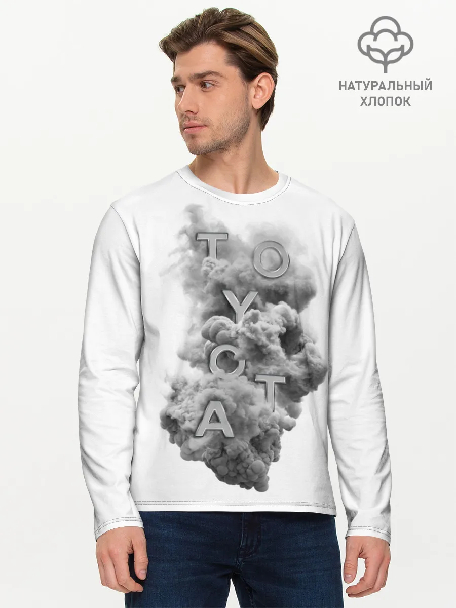 Мужской лонгслив базовый / TOYOTA SMOKE