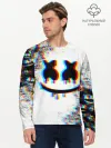Мужской лонгслив базовый / MARSHMELLOW GLITCH
