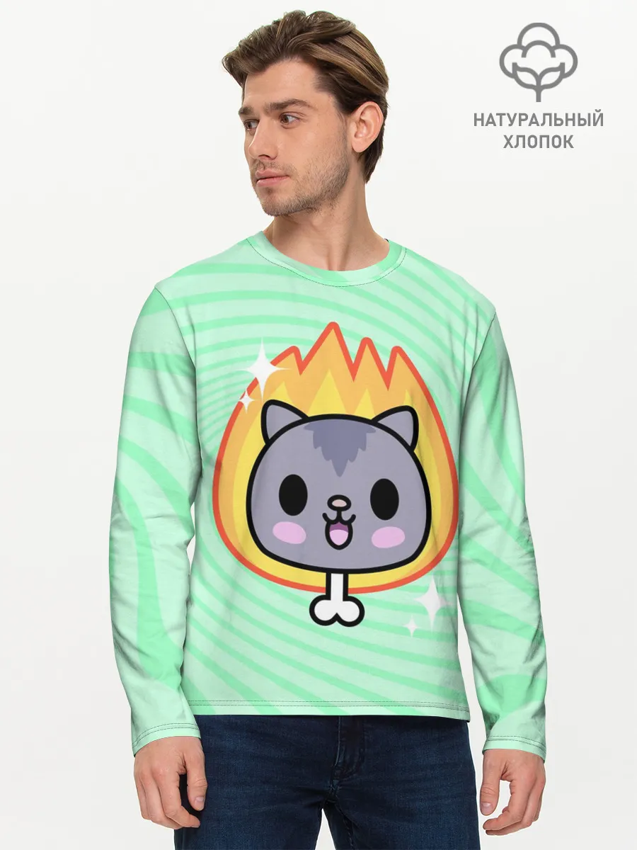Мужской лонгслив базовый / Toca Boca Cat