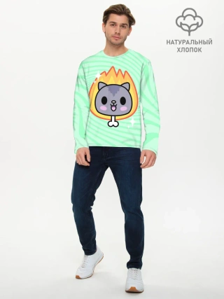 Мужской лонгслив базовый / Toca Boca Cat