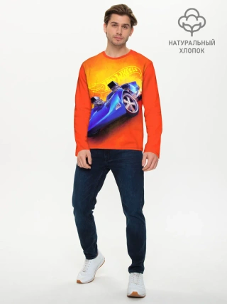 Мужской лонгслив базовый / Hot Wheels. Хот Вилс