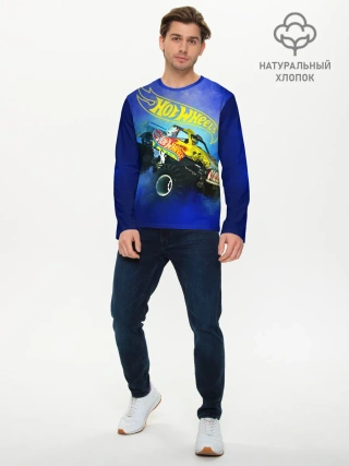 Мужской лонгслив базовый / Hot Wheels. Хот Вилс