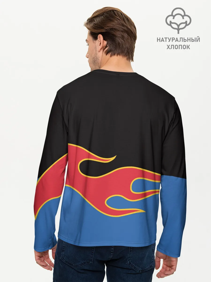 Мужской лонгслив базовый / Hot Wheels. Хот Вилс
