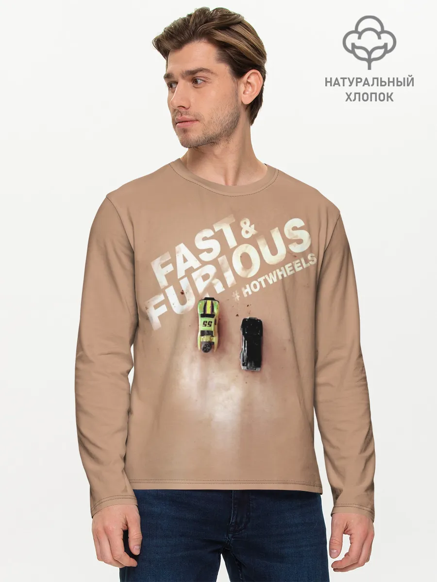 Мужской лонгслив базовый / Hot Wheels. Хот Вилс